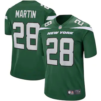 mens nike curtis martin gotham green new york jets game ret